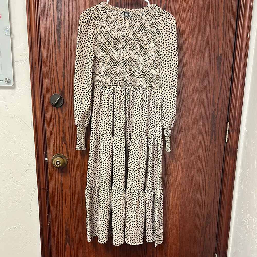 Polka Dot Long Sleeve Dress